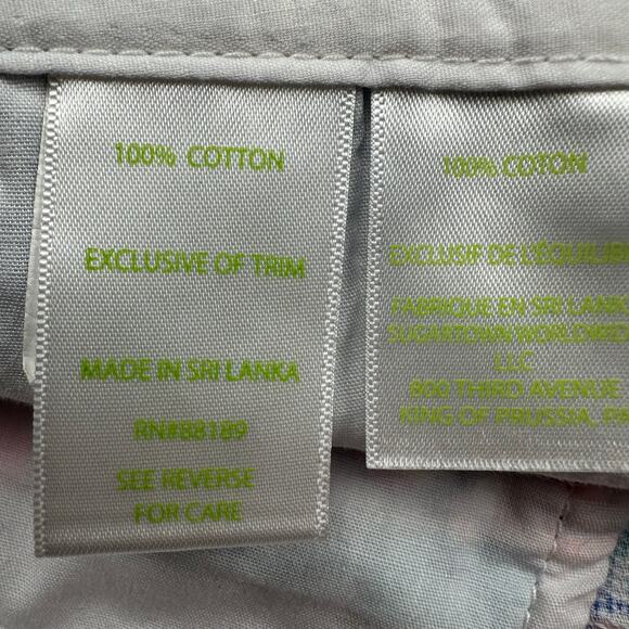 Lilly Pulitzer Walsh Shorts Womens 8 Blue Haven Seashells Pockets Beach Vacation - Picture 6 of 12